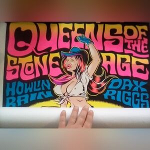 💖RARE 2007 Queens of the Stone Age Silkscreen Poster HOB Orlando #57/420💖